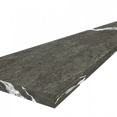 Ступени coliseumgres Микеланджело/ michelangelo Дарк Угловая Левая 620070002505 Черный 33x60