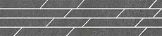 Керамическая плитка Бордюр kerama marazzi sg144\005t Гренель серый темный мозаичный 9.8x46.8