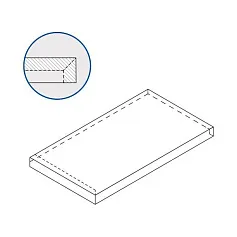 Ступени БЛЭК Х2 СТУП.УГЛ.ЛЕВ 33x60