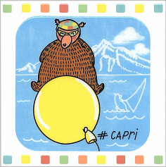 Керама Марацци Декор Большое путешествие Капри белый для кухни, для ванной