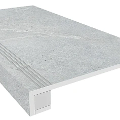 Ступени Комплект estima ka01 Аметис Кайлас/ ametis kailas grey (33x120 Непол. Прямоугол. Бортик С Насечками + Подступенок 14,5x120) 33x120