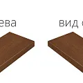 Ступени Серфейс/ surface Кортен Ступ.120 Угл.пр 33x120