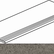 Керамогранит Ступень Италон Дискавер fume gradino 30x60 натуральный 30x60