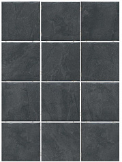 Керама Марацци Дегре чёрный, полотно 30х40 из 12 частей 9,9х9,9 чёрный для кухни, для ванной, для туалета