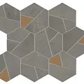 Мозаика Буст/ boost smoke mosaico hex yellow 25x28,5