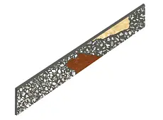 Плинтус coliseumgres Палладио Блэк 610130005320 черный 7.2x60