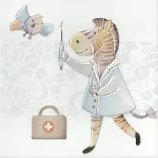 Керамическая плитка Декор kerama marazzi vt\a505\5009 Айболит 5 20x20