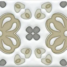 Керамическая плитка Декор Клемансо орнамент stg\a616\16000 7,4x15