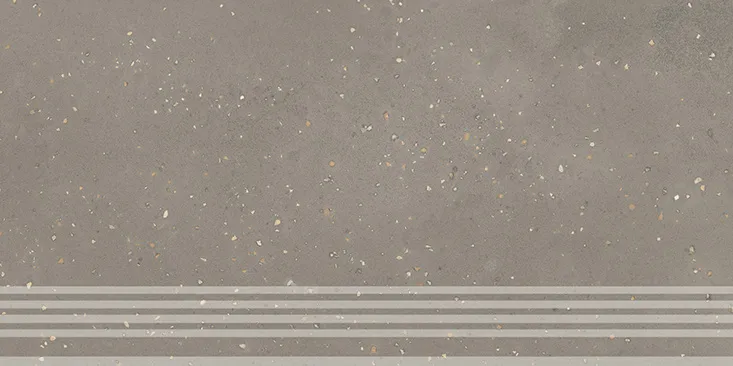 Ступени Керама Марацци km6060g1211r8grf фронтальная Пунтум серый матовый обрезной 30x60