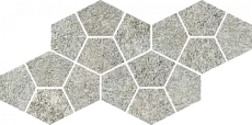 Мозаика Италон Магма Сильвер Призм 620110000246 серый 20.5x41.3