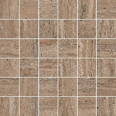 Декор Керама Марацци kmd2msa019gr Про Травертин мозаичный коричневый светлый матовый обрезной 30x30
