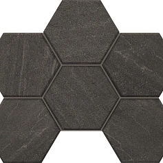 Мозаика estima gb03 Габбро Хексагон anthracite серый 25x28.5