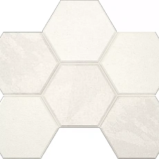 Мозаика estima ln00/te00 Луна/ luna Хексагон Вайт Белый 25x28.5