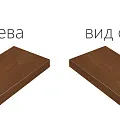 Ступени Серфейс/ surface Кортен Ступ.60 Угл.пр 33x60