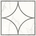 Керамическая плитка Декор lasselsberger Каррара Нова/ carrara nova 7346-0002 Белый 45x45 45x45