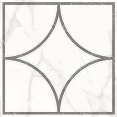 Керамическая плитка Декор lasselsberger Каррара Нова 7346-0002 белый 45x45 45x45