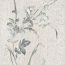 Керамогранит Кантри Шик белый декорированный 9,9x40,2