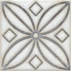 Керамическая плитка Вставка kerama marazzi stg\a402\1266h Амальфи орнамент коричневый 9.8x9.8