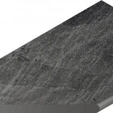 Бортик Италон Материя x2 Титанио закругленный левый 620090001208 черный 30x120