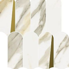 Мозаика Италон  Стелларис Калакатта Голд Элегант 32,5х36,1 33х33