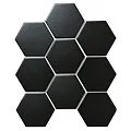 Мозаика Хексагон big black Матт 25,6x29,5