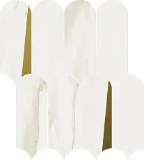 Мозаика Италон  Стелларис Каррара Айвори Элегант 32,5х36,1 33х33