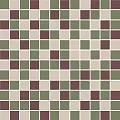 Керамическая плитка Декор kerama marazzi kmd2msm011mn Темари мозаичный микс зеленый, бордовый, бежевый светлый матовый 29.8x29.8