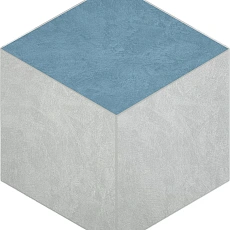 Мозаика estima sr00/sr03 Спектрум/ spectrum Кьюб milky Вайт Голубой 25x29