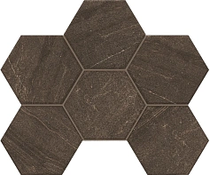 Estima Мозаика Estima GB04 Gabbro Hexagon Brown коричневый коричневый 
