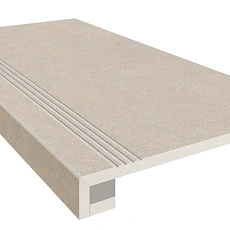 Ступени Комплект estima ln01 Луна/ luna Беж (Ступень 33x120 Непол. Прямоугол. Бортик С Насечками + Подступенок 14,5x120) 33x120