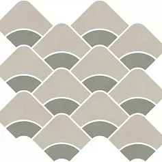 Керамическая плитка Декор kerama marazzi kmd2hid006br Таделакт наборный бежевый светлый, зеленый матовый обрезной 28x30