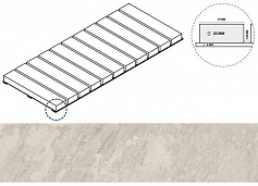 Италон АЙС РЕШЁТКА СТРИМ 20 белый для улицы для крыльца