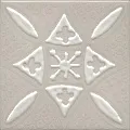 Керамическая плитка Декор kerama marazzi kmd3sta018gn Бахия 2 серый светлый глянцевый 9.8x9.8