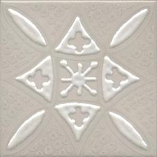 Керамическая плитка Декор kerama marazzi kmd3sta018gn Бахия 2 серый светлый глянцевый 9.8x9.8