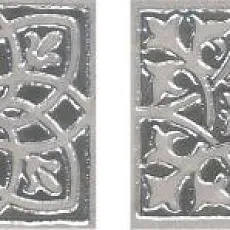 Керамогранит вставка парнас серый лаппатированный 9,7x9,7