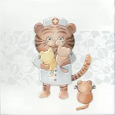 Керамическая плитка Декор kerama marazzi vt\a502\5009 Айболит 2 20x20