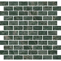 Керамическая плитка Декор kerama marazzi mm13123t Эвора зеленый мозаичный глянцевый 30x32