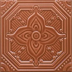 Керамическая плитка Декор Салинас оранжевый 15x15