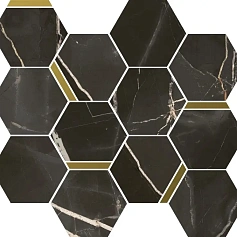 Мозаика Италон  Стелларис Абсолют Блэк Шик 28,3х32,8 30x30