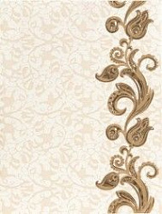 Шахтинская плитка Садко коричневый декор 01 бежевый 