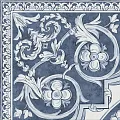 Керамогранит Декор Алмаш угол cиний 30x30