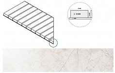 Италон ПУР РЕШЁТКА СТРИМ 20 ЛЕВ бежевый для улицы для крыльца