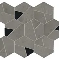 Мозаика Буст/ boost smoke mosaico hex black 25x28,5