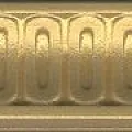 Керамогранит Бордюр Борромео золото 4x25