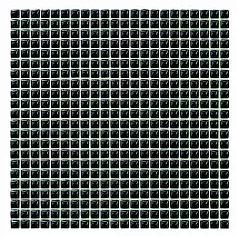 Мозаика black glass 30x30