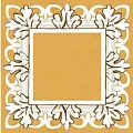 Керамическая плитка Декор Алмаш желтый 9,8x9,8