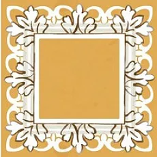 Керамическая плитка Декор Алмаш жёлтый 9,8x9,8