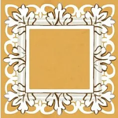 Керамическая плитка Декор Алмаш жёлтый 9,8x9,8