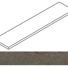 Ступени Атлас Конкорд Ринашенте Фьюжн Базальто угловая левая 620070003274 коричневый 33x120