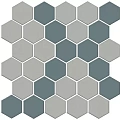 Керамическая плитка Декор kerama marazzi ad\a674\mm Агуста 7 мозаичный микс матовый 30.1x30.1